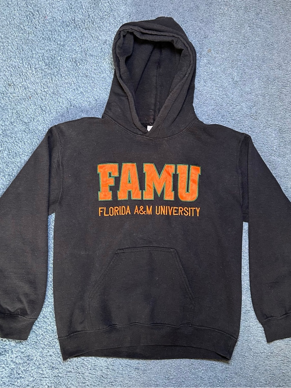 Florida A&M University Hoodie Sweatshirt FAMU Black Sz Small Mens Womens #240